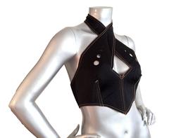 Knockout Jean Paul Gaultier Neoprene Halter Top