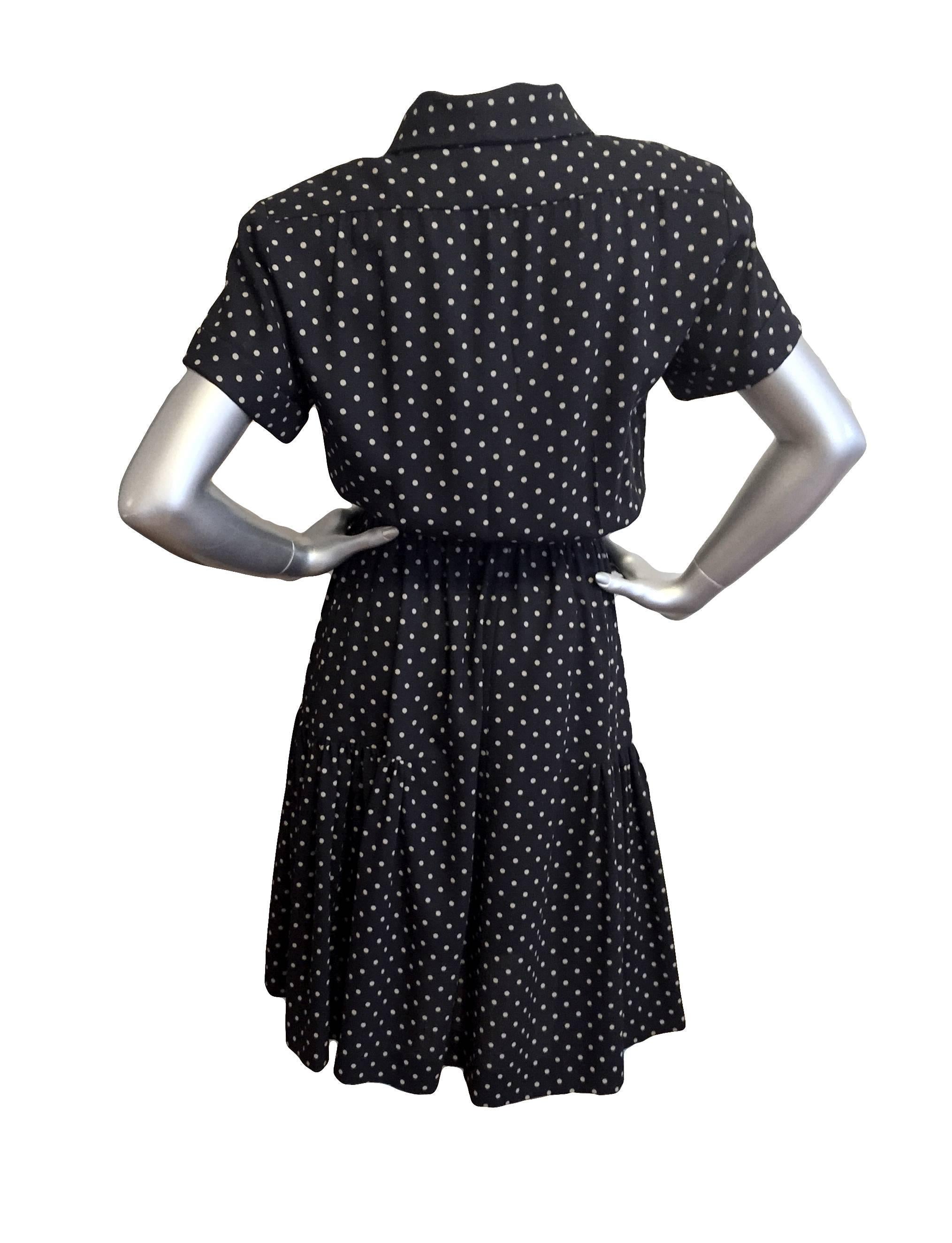 Chic Chanel Black Dress With Belt 1980s For Sale at 1stDibs