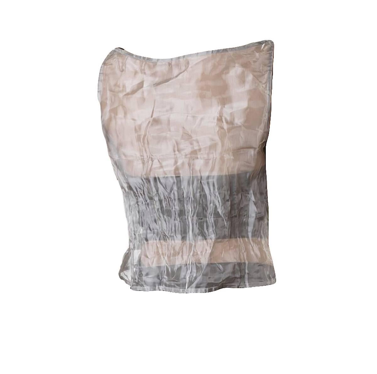 Incredibly Rare Iris Van Herpen Blouse Made of Stainless Steel In New Condition For Sale In Bethesda, MD