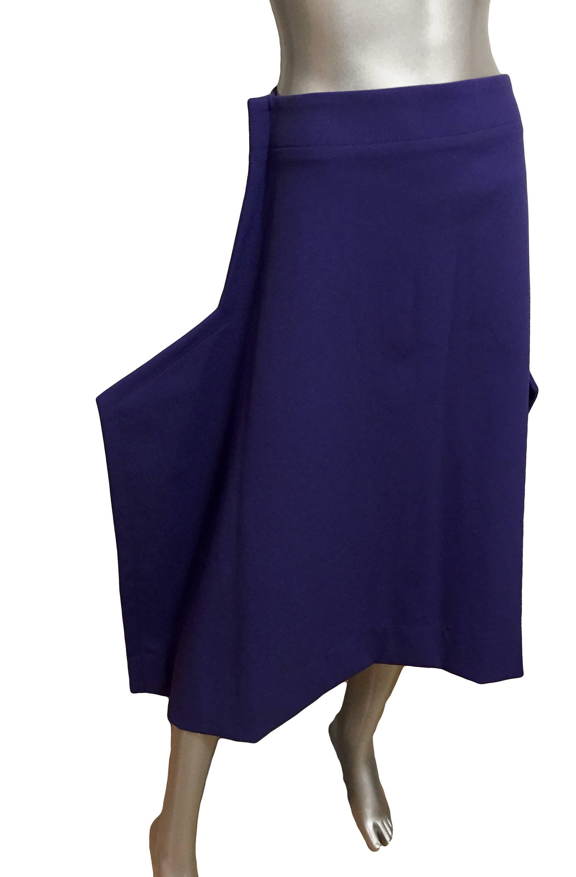 Women's Comme des Garcons Cobalt 2-D Skirt, AW 2012 Paper Dolls Collection For Sale