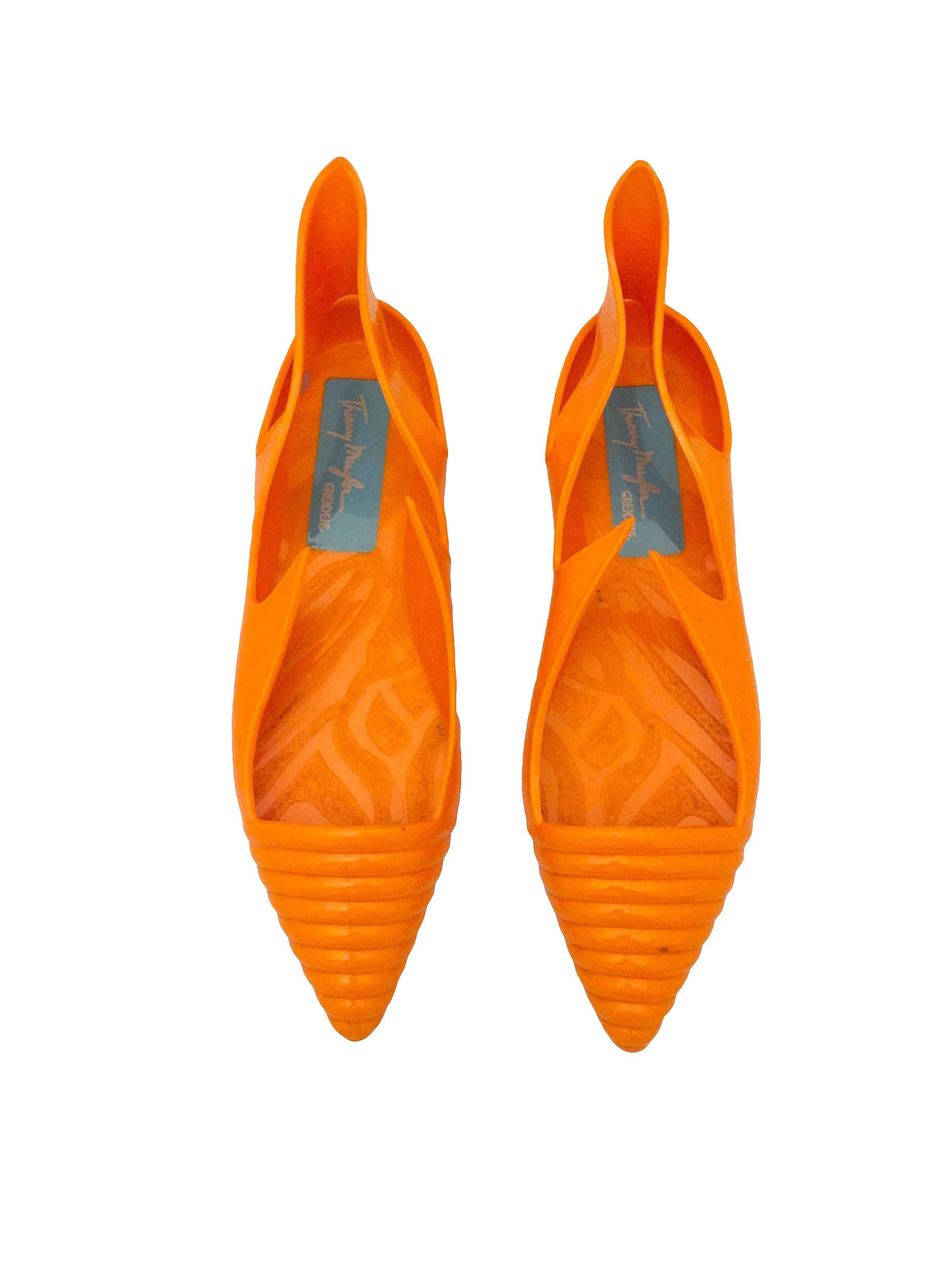 Rare Thierry Mugler Limited Edition Jelly Shoes, 1985 In Good Condition For Sale In Bethesda, MD