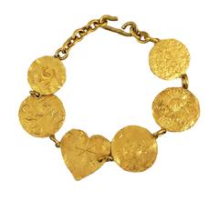 Rare Chanel Runway Gold-Tone Logo Necklace, 1993