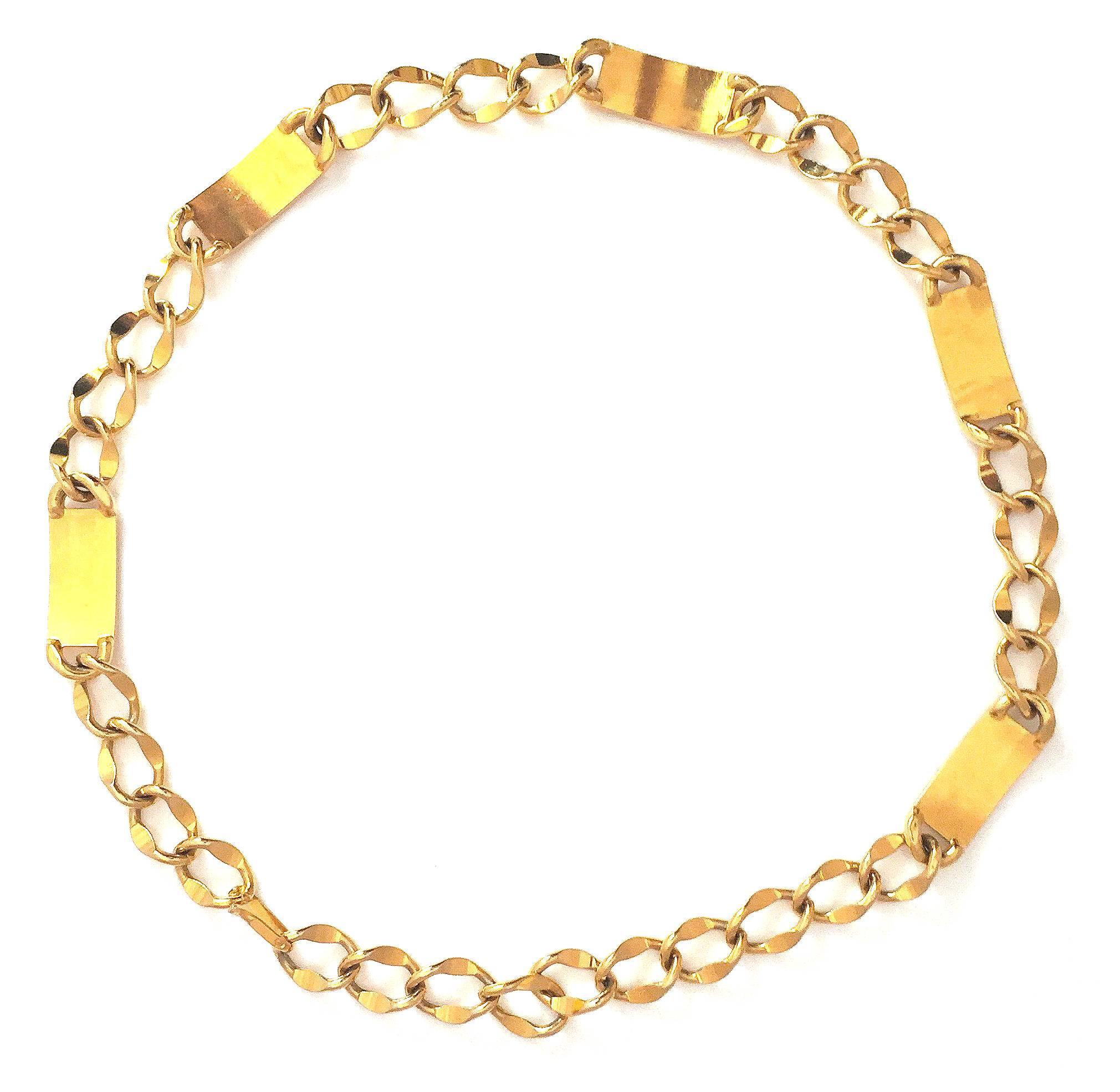 Women's Chanel Vintage Gold-Tone Multi ID Chain Necklace or Belt, Circa 1980s For Sale