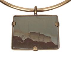 Exceptional Bronze and Paesine de Toscane Antique Marble Choker