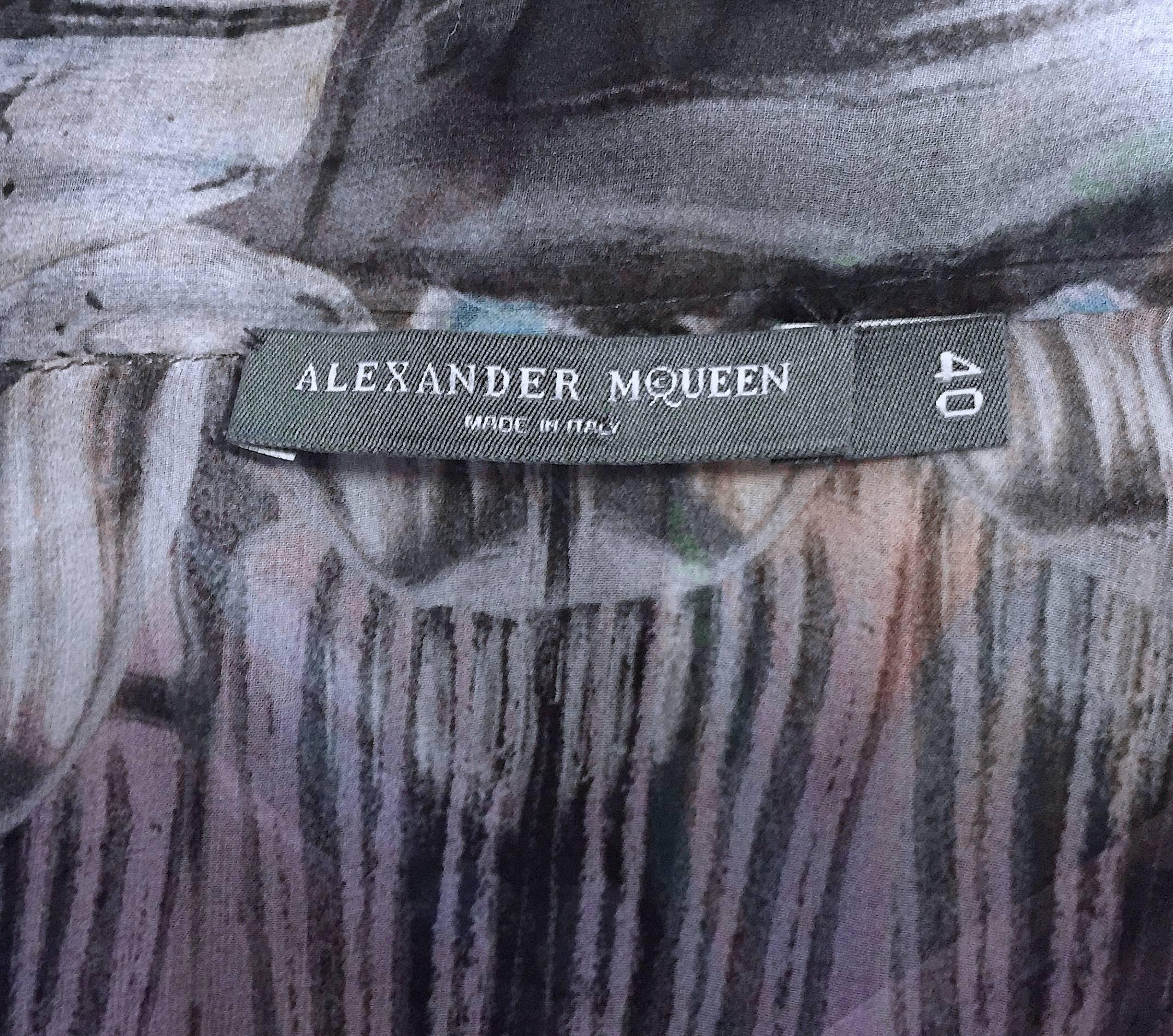 Alexander McQueen Sheer Blouse, Spring RTW 2008 For Sale 3