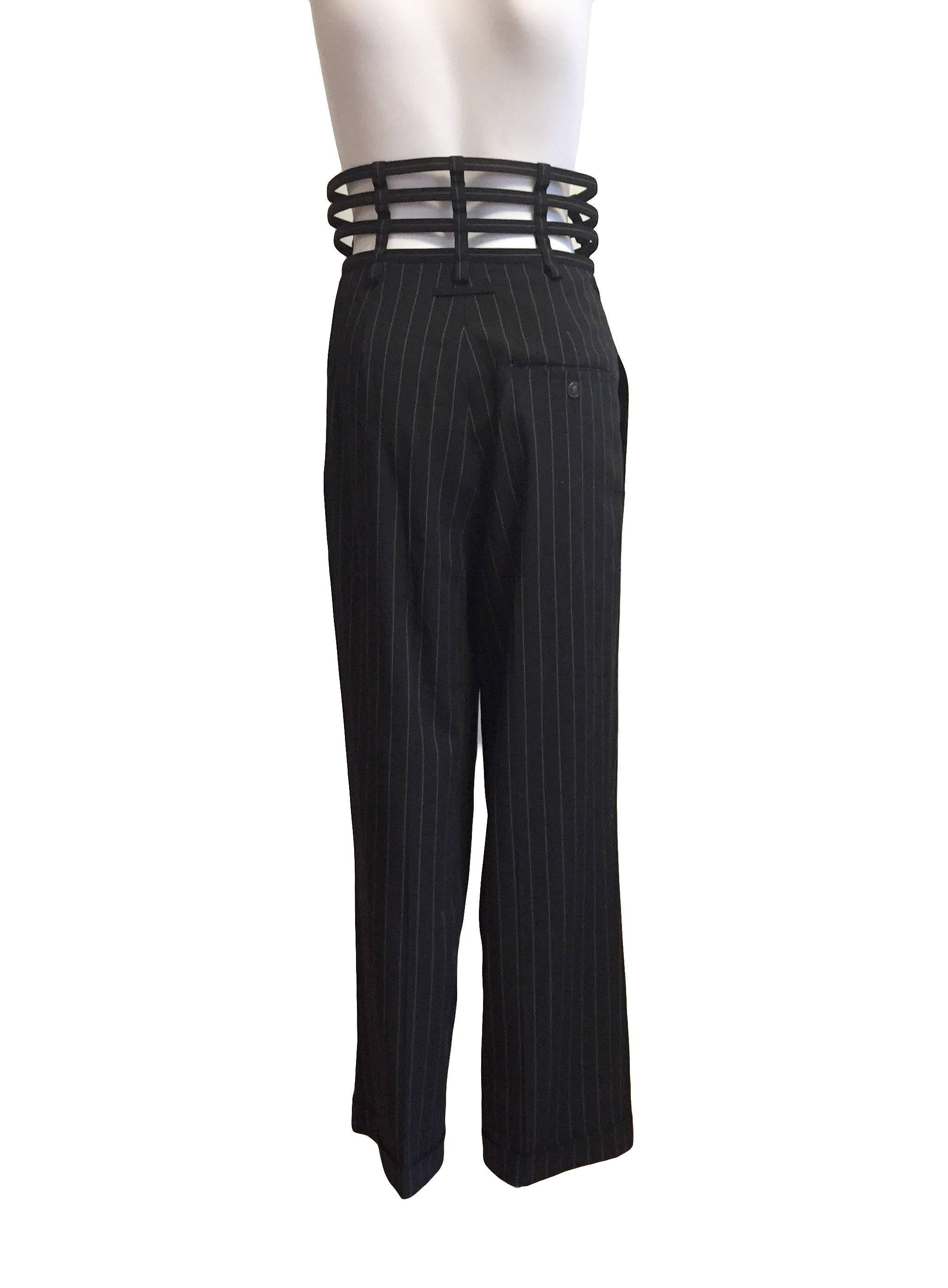 Women's Iconic Jean Paul Gaultier Cage Pants, Circa 1990 For Sale