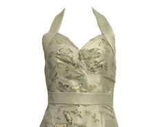 Striking Alexander McQueen Silk Halter Dress, 2005