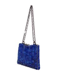 Paco Rabanne Cobalt Calf Hair Shoulder Bag