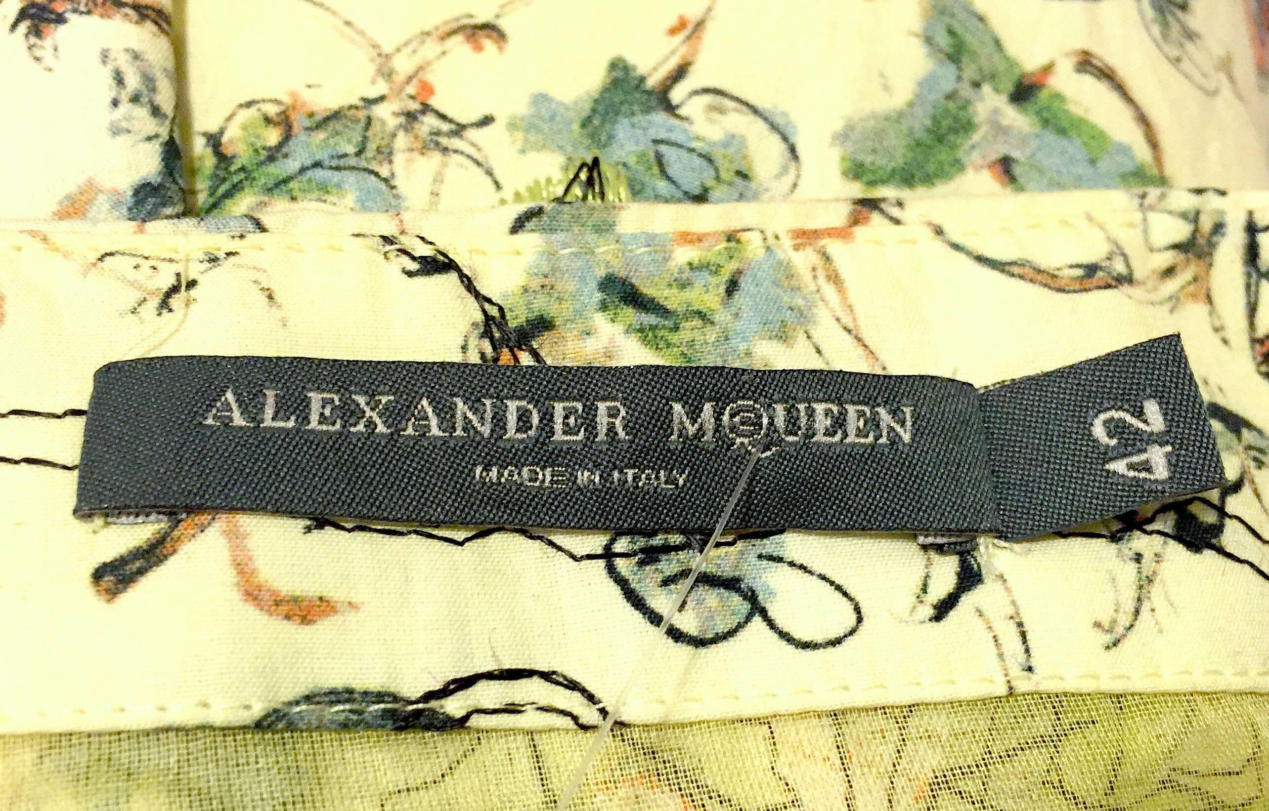 Rare Alexander McQueen Folk Skirt from SS 2005 