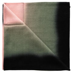 Sciarpa artigianale moderna Iris Kiwi Cashmere Merino Soft Handwoven