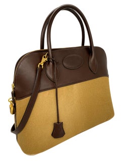 Hermès Limited Edition Ébene Evercalf & Troika Ponyhair Bolide Bag 35cm, 2007.