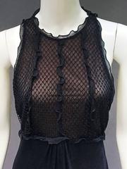 90s Vintage Gianni Versace Istante Noir Mesh Maxi