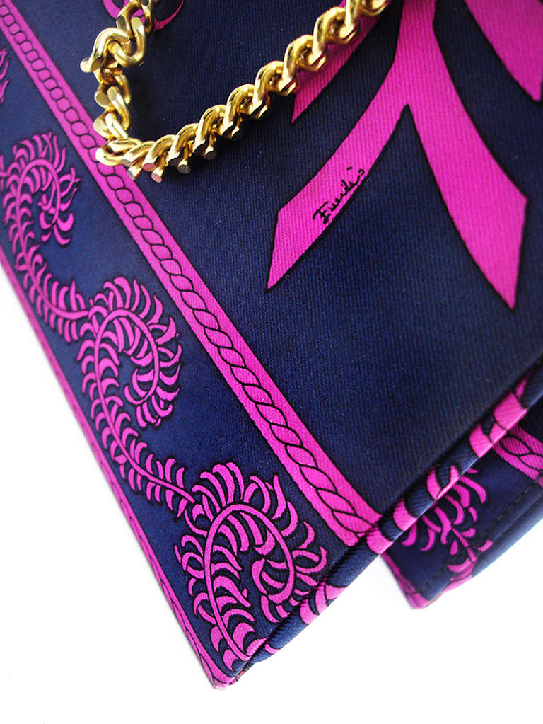 60s Emilio Pucci Silk Handbag 4