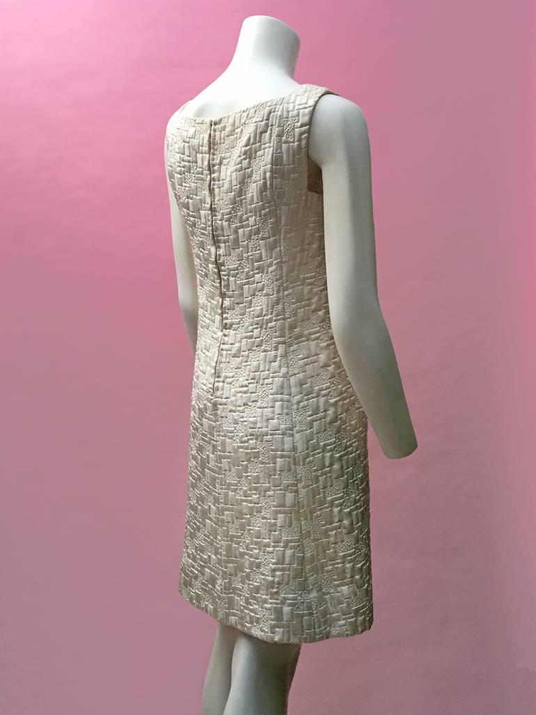 60s Ivory Babydoll  Dress For Sale 2