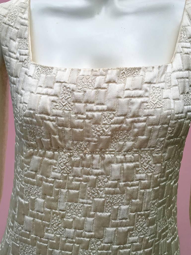 60s Ivory Babydoll  Dress For Sale 4