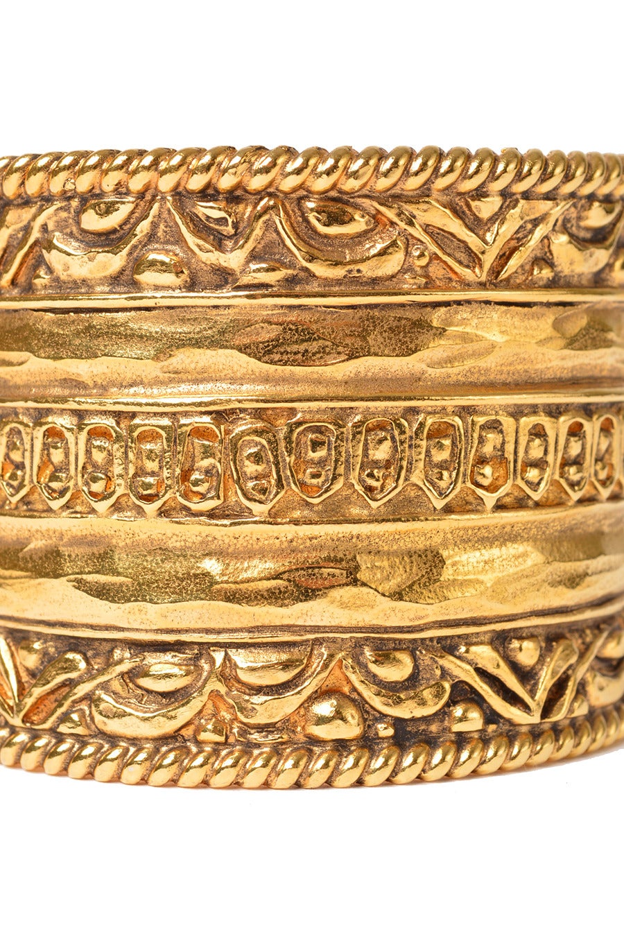 Chanel Engraved Wide Cuff