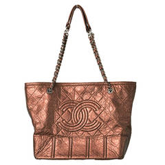 Chanel Bronze Metallic Shopping Tote