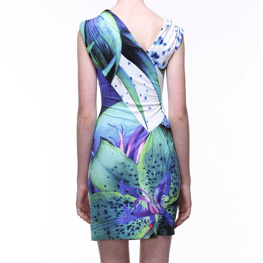 Women's Roberto Cavalli Printed Sleeveless Dres For Sale