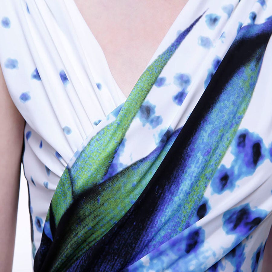 Roberto Cavalli Printed Sleeveless Dres For Sale 2