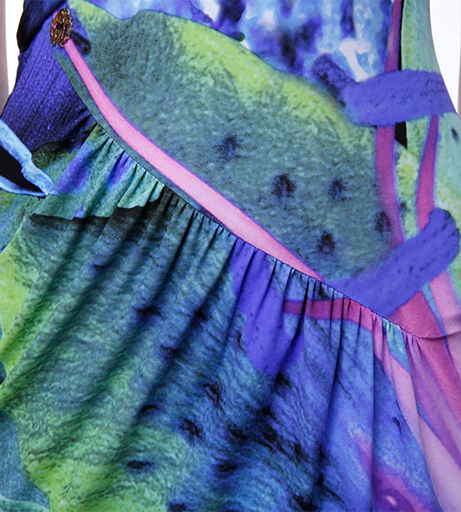 Roberto Cavalli Printed Sleeveless Dres For Sale 1