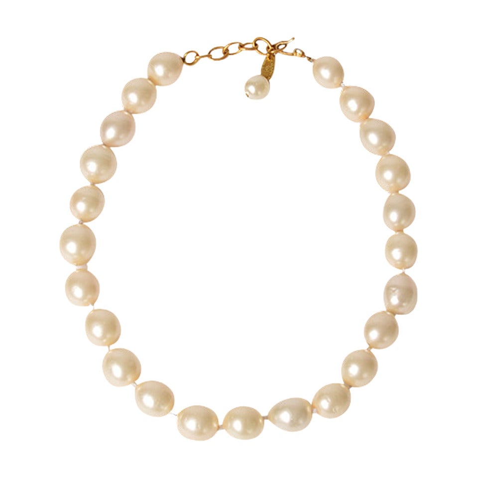 Chanel Pearl Choker Necklace