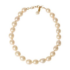 Chanel Pearl Choker Necklace