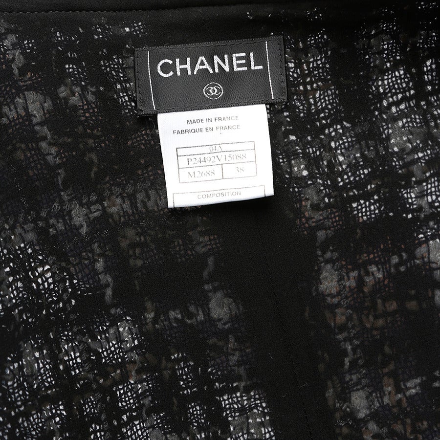 Chanel Classic Blue Fantasy Tweed Jacket For Sale 4