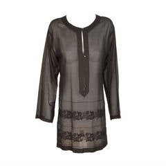 Chanel Black Embroidered Tunic