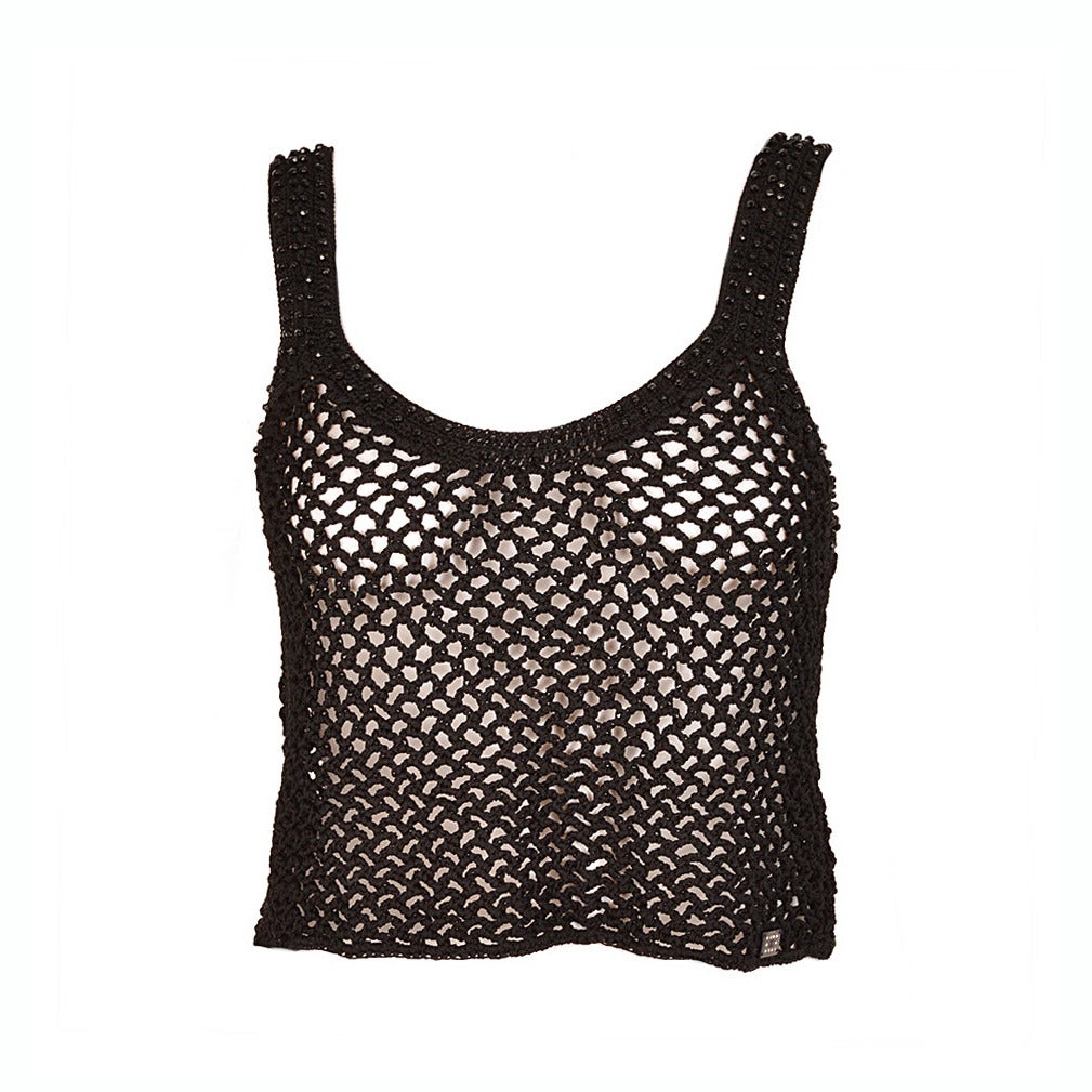 Chanel Hand-Crochet Tank Top For Sale