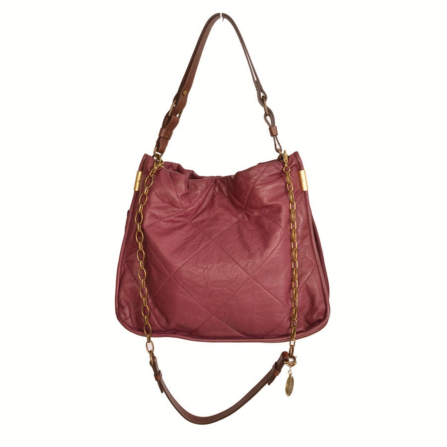 Lanvin Burgundy Amalia Crossbody Bag