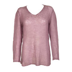 Used Chanel Lilac Mohair Sweater
