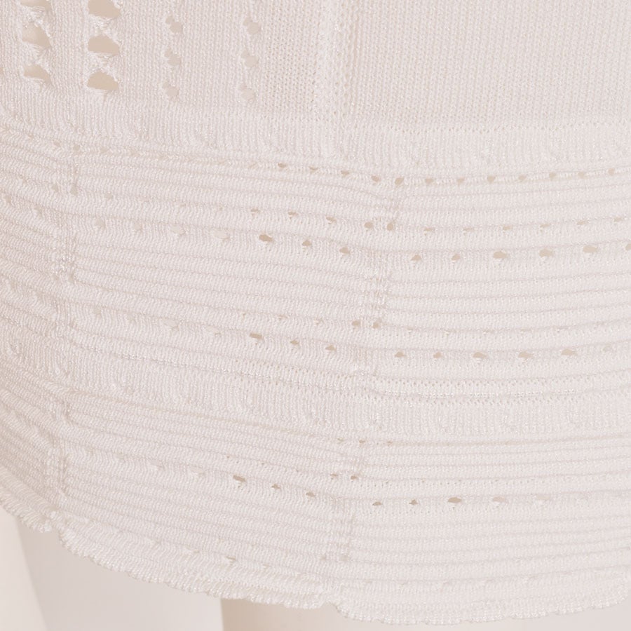Roberto Cavalli White Crochet-Knit Dress For Sale at 1stDibs