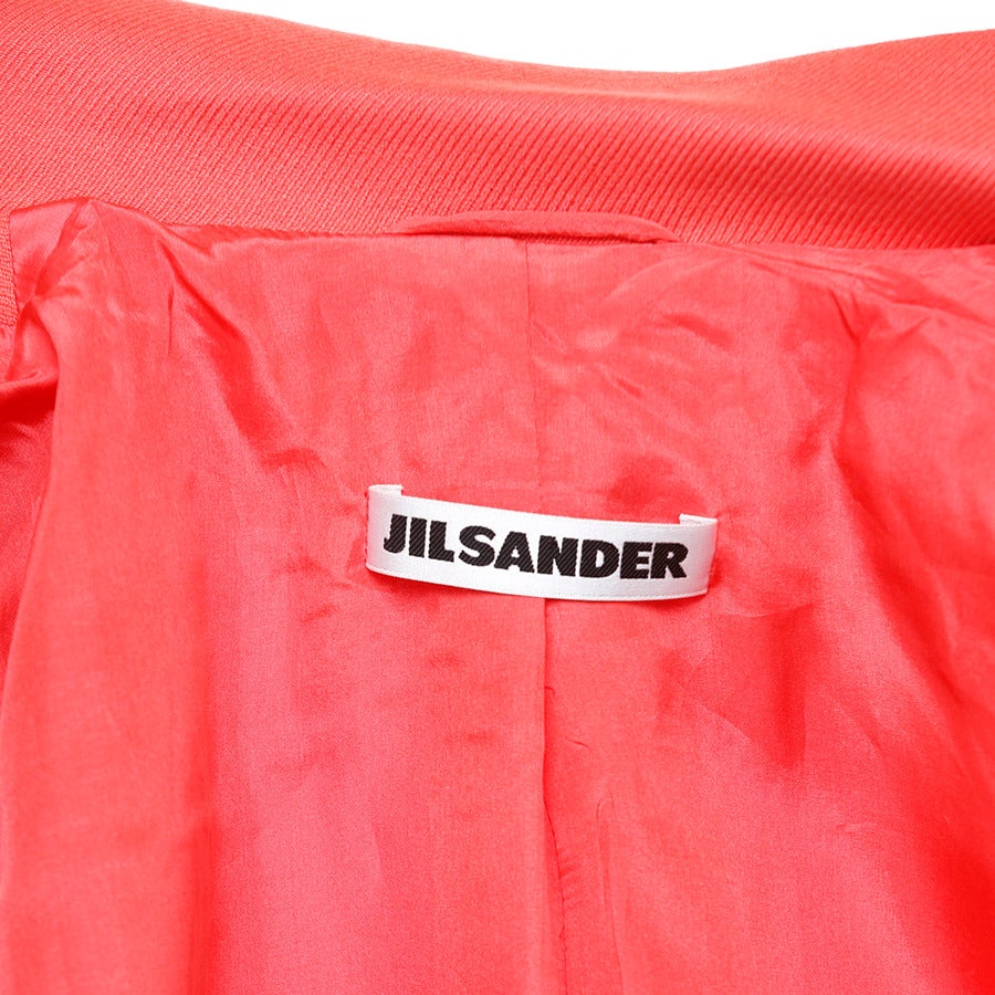 Jill Sander Coral Cashmere Coat 5