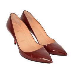 Christian Louboutin Red Patent Pointed Pumps