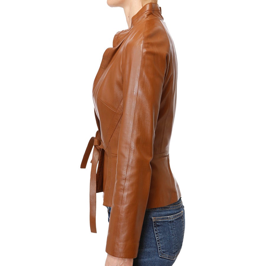 valentino leather jacket women's