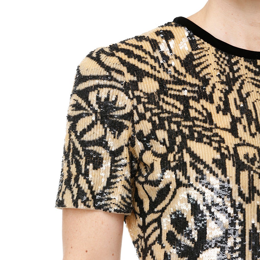 Bill Blass 90s Sequin Cocktail Dress 1