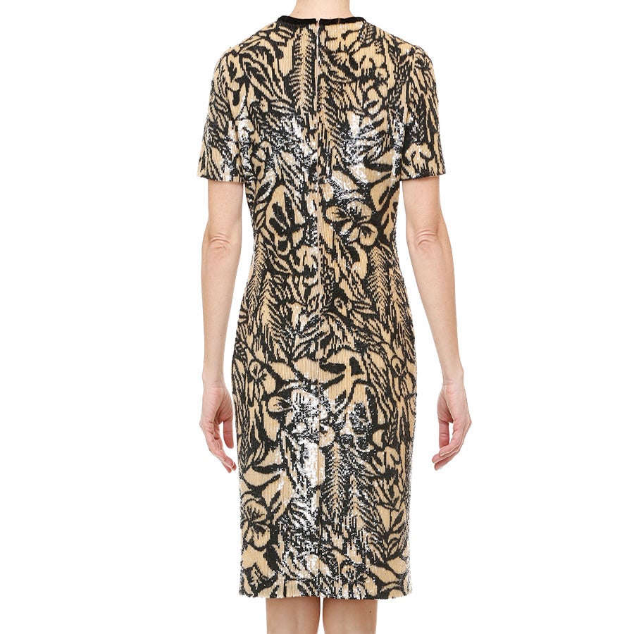 Bill Blass 90s Sequin Cocktail Dress In Excellent Condition In Toronto, Ontario