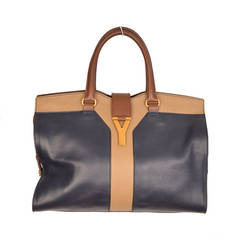 YSL, Yves Saint Laurent Tri-Colour CHYC Cabas Tote