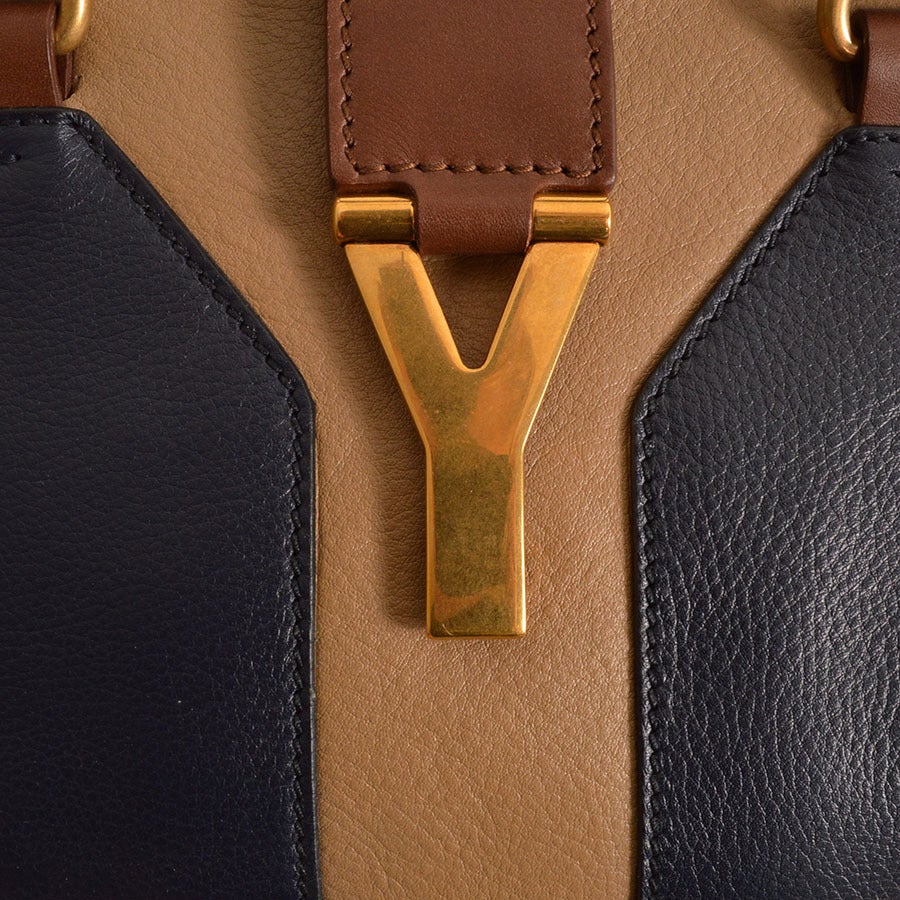 YSL, Yves Saint Laurent Tri-Colour CHYC Cabas Tote 1