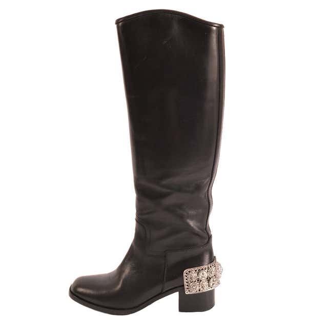 Channel Riding Boots Chanel Riding Boots - 3 For Sale on 1stDibs | chanel black riding boots ...