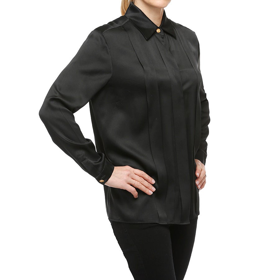 Chanel Silk Satin Shirt