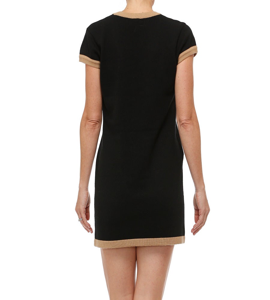 Chanel Bicolor Cashmere Dress For Sale 1