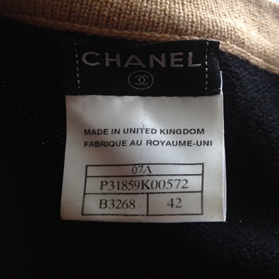 Chanel Bicolor Cashmere Dress For Sale 4