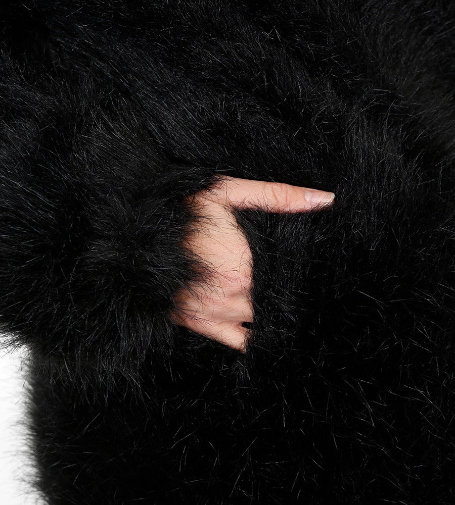 Chanel Fantasy Faux Fur Coat In Excellent Condition For Sale In Toronto, Ontario