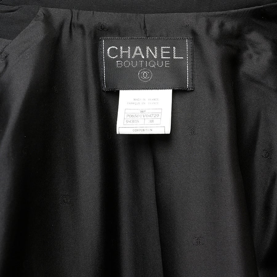 Chanel Black Trench Coat For Sale 6