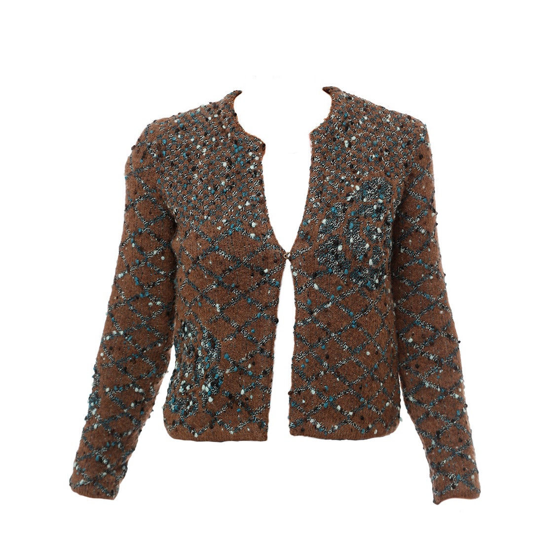 Chanel Knit Tweed "Coco" Cardigan For Sale