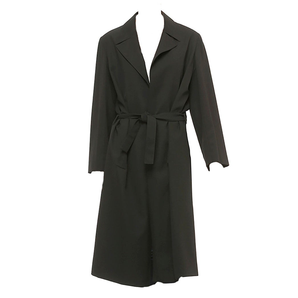 Chanel Black Trench Coat For Sale