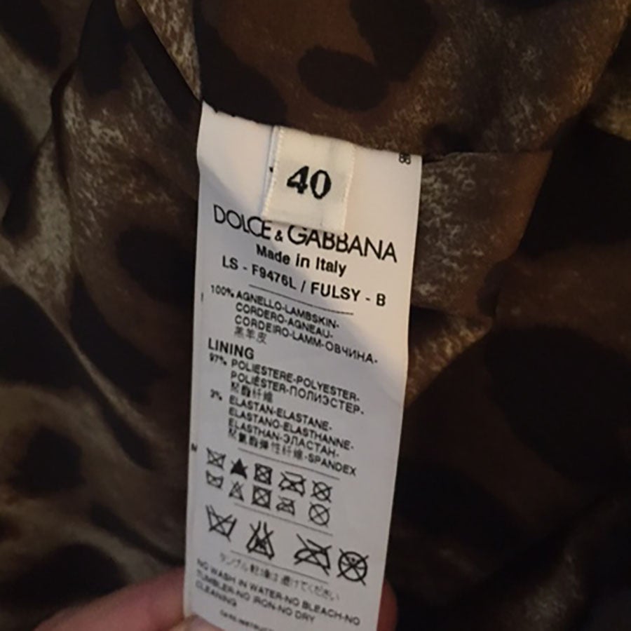 Dolce&Gabbana Leather Jacket For Sale 5