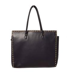 Valention Large Navy "Rockstud" Tote Bag