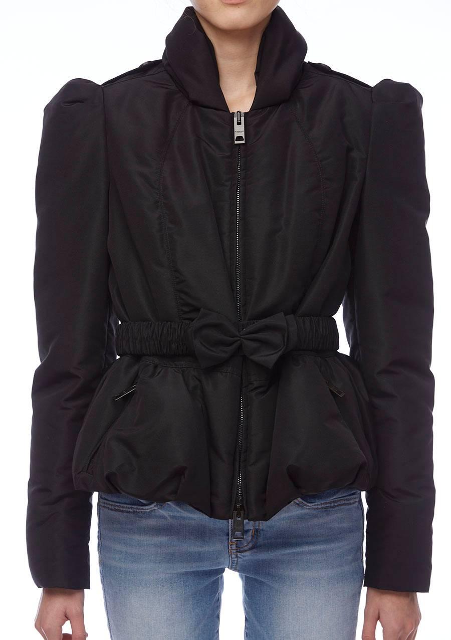 Burberry Prorsum Black Puffer Jacket In Excellent Condition For Sale In Toronto, Ontario